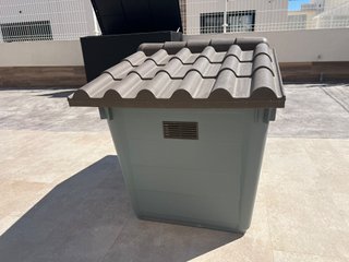 caseta perro mediano