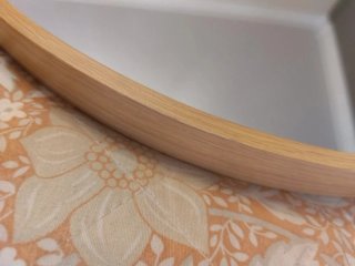 2 Specchi Rotondi in Legno e Vetro