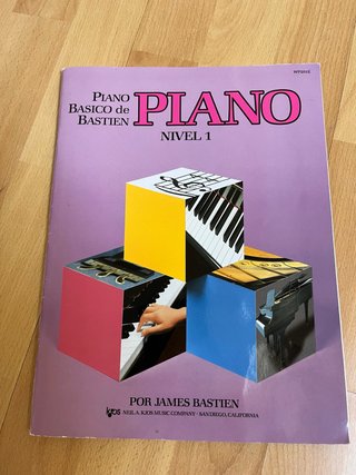 Libro Piano Básico Bastien Nivel 1