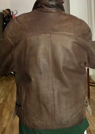 Cazadora piloto piel auténtica años 90
