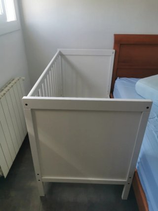 Culla + materasso IKEA Bianca Legno Culla a Contatto