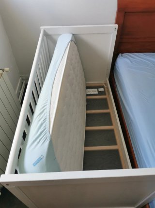 Culla + materasso IKEA Bianca Legno Culla a Contatto