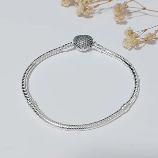 Pulsera Pandora Corazón Brillante Talla 18