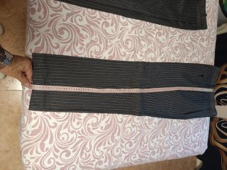Pantalón fallero rayas gris talla 40