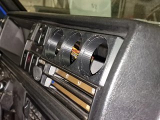 Soporte 3 relojes 52mm VW Golf MK2 (1984–1992)