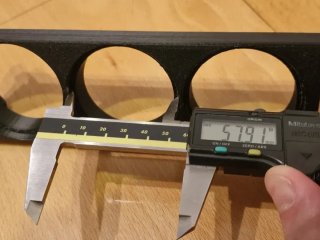 Soporte 3 relojes 52mm VW Golf MK2 (1984–1992)