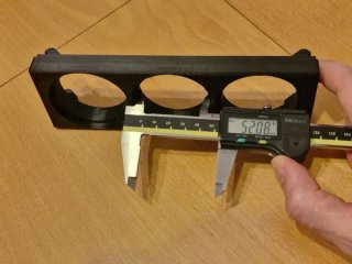 Soporte 3 relojes 52mm VW Golf MK2 (1984–1992)