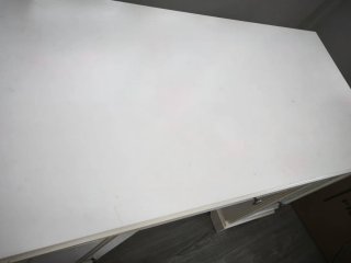 Escritorio Ikea Robusto Madera Blanco