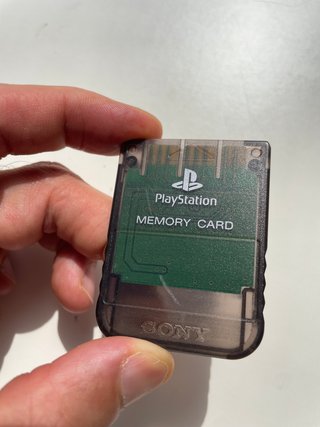 Sony Playstation 1 Ps1 Memory Card Originale Nero