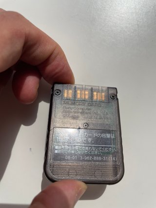 Sony Playstation 1 Ps1 Memory Card Originale Nero