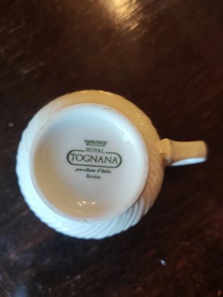 Juego de té porcelana clásico italiano Royal Togna