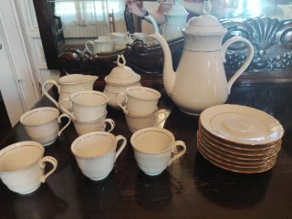 Juego de té porcelana clásico italiano Royal Togna