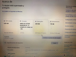 Portátil HP Dorado