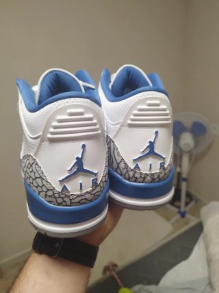 Zapatillas Jordan Air 3 Azul Blanco