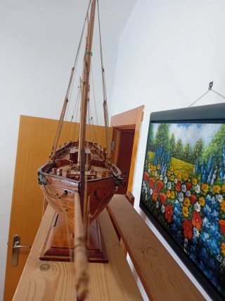 Maqueta Barco Madera Vela