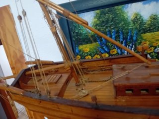 Maqueta Barco Madera Vela
