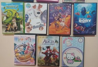 Pack 10 Películas Infantiles DVD Disney Pixar