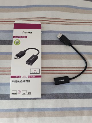 Adaptador Hama Displayport a HDMI 4K