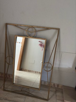 Espejo Decorativo Dorado 65x90