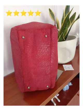 Borsa Artigianale Vera Pelle Borgogna