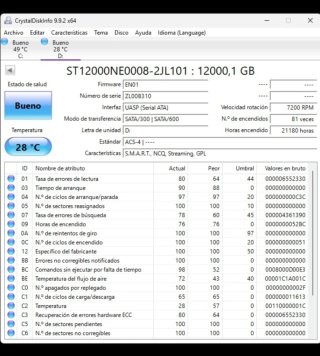 Disco Duro 12gb Externo Seagate Negro