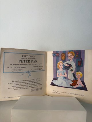 Vinilo Disney Peter Pan – Libro + Disco 33 RPM