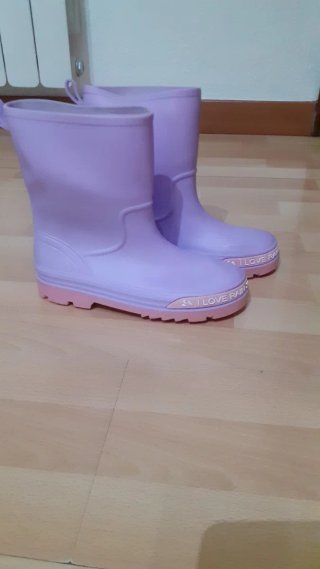 Botas de agua niña talla 36