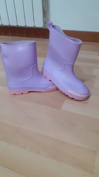 Botas de agua niña talla 36