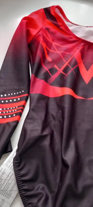Maillot Gimnasia Artística Z-Gymnastics Rojo/Negro
