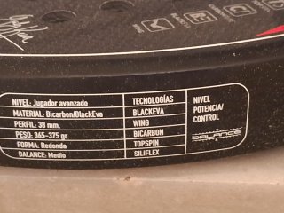 Pala Bullpadel Wingpro Pro Line 38