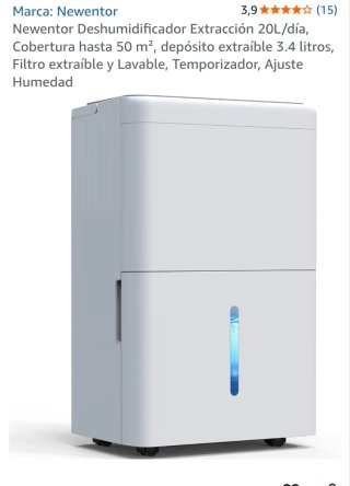 Deshumidificador Newentor Blanco