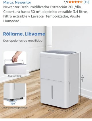 Deshumidificador Newentor Blanco
