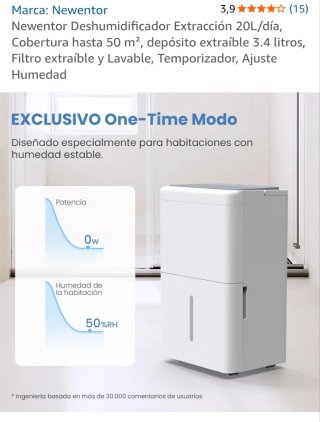 Deshumidificador Newentor Blanco