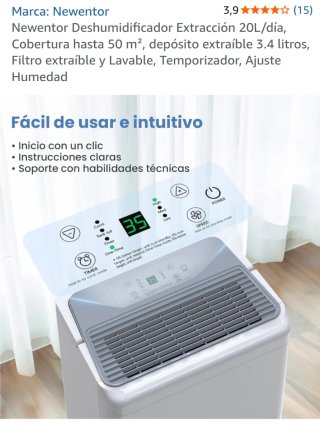 Deshumidificador Newentor Blanco