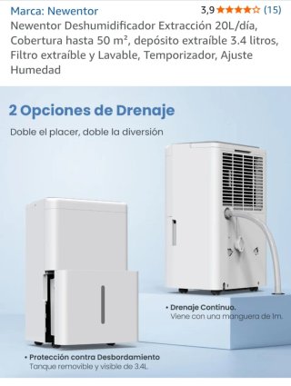 Deshumidificador Newentor Blanco