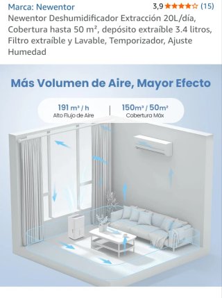Deshumidificador Newentor Blanco