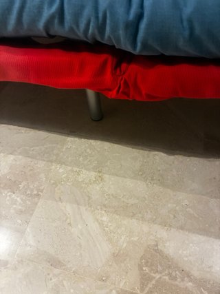 Sofá Cama Azul y Rojo