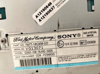 Ford 7s7t18c939dd sistema audio radio mondeo 11972