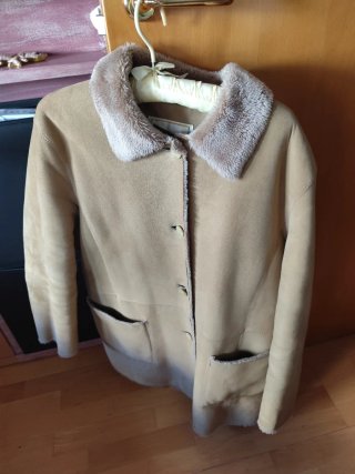 Chaquetón beige mujer Talla 42 El Corte Inglés