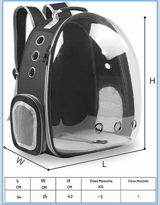 Mochila transportín para mascotas