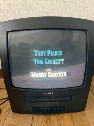 TV CRT Philips VHS 14 Negra