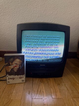 TV CRT Philips VHS 14 Negra