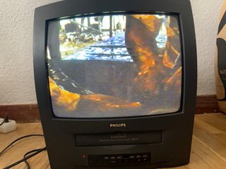 TV CRT Philips VHS 14 Negra