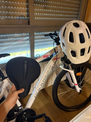 Bicicleta Rockrider ST100 Blanca
