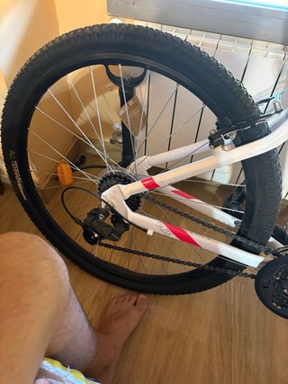 Bicicleta Rockrider ST100 Blanca