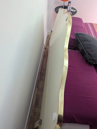 Cabecero de cama vintage beige