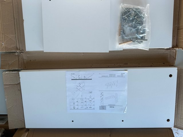 2 Estanterías Blanca 7 Baldas Madera 155cm