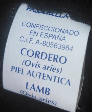 Passerella Vintage Abrigo Piel Cordero forrado