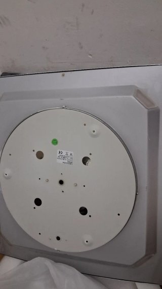 Plafón de techo cuadrado plateado