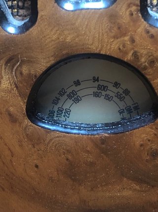 Réplica Radio Vintage Madera Marrón y Dorado